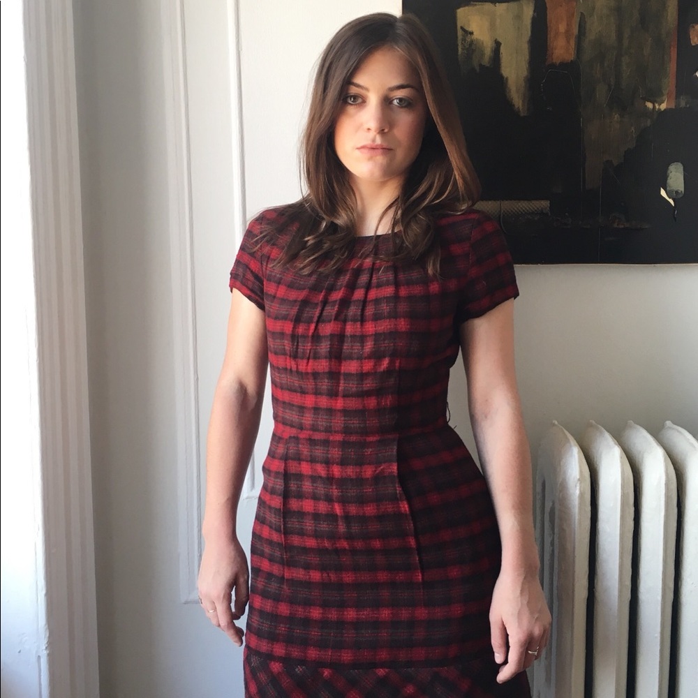 BCBG plaid dress